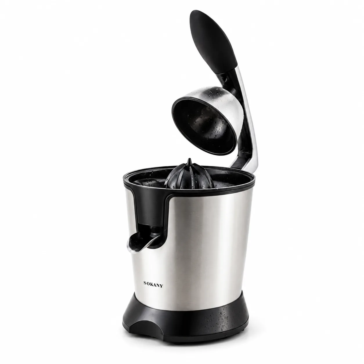 Sokany Electric Citrus Juicer with Automatic Press | Stainless Steel Body | Detachable Parts