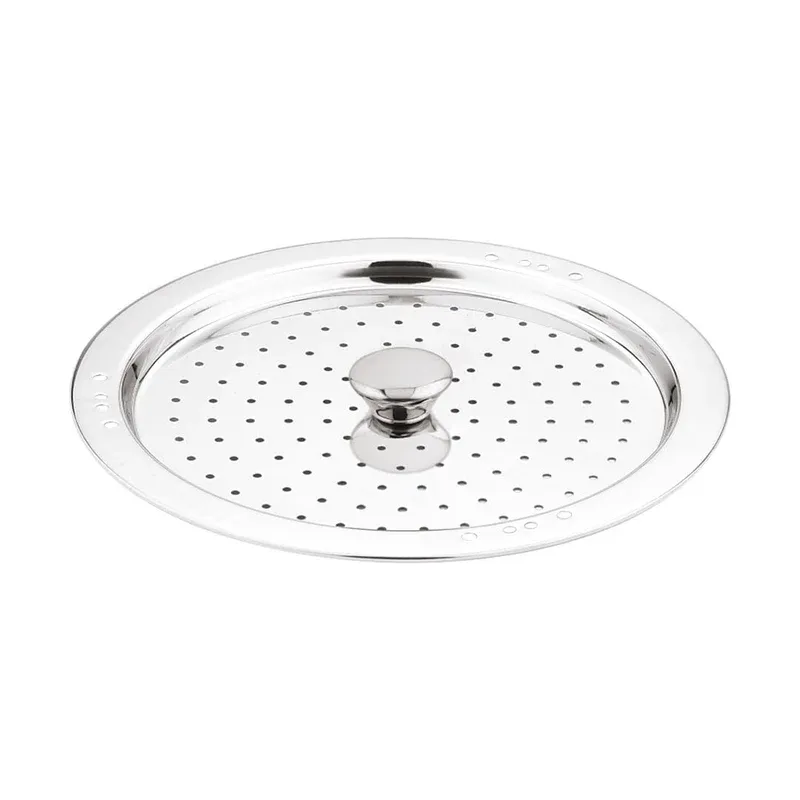 BERGNER Argent Triply Stainless Steel Multi Kadai with Steaming Accessories 6L | 26CM — image 5