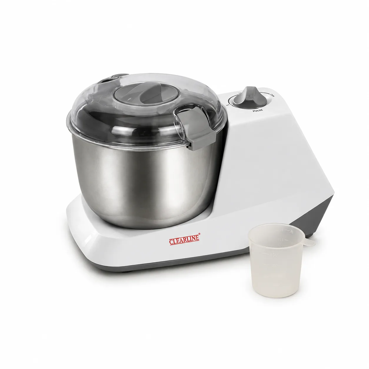 Electric Atta Kneader Machine with Stainless Steel Bowl & Transparent Lid | Automatic Dough Maker