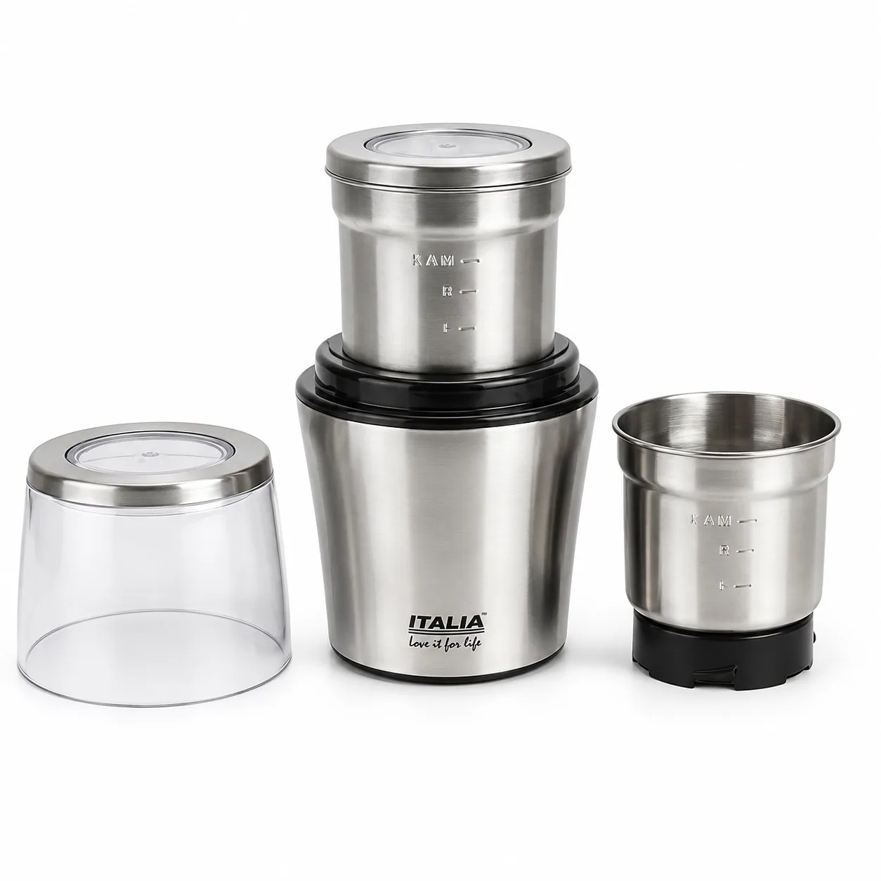 ITALIA Stainless Steel Mixer Grinder with 3 Multipurpose Jars