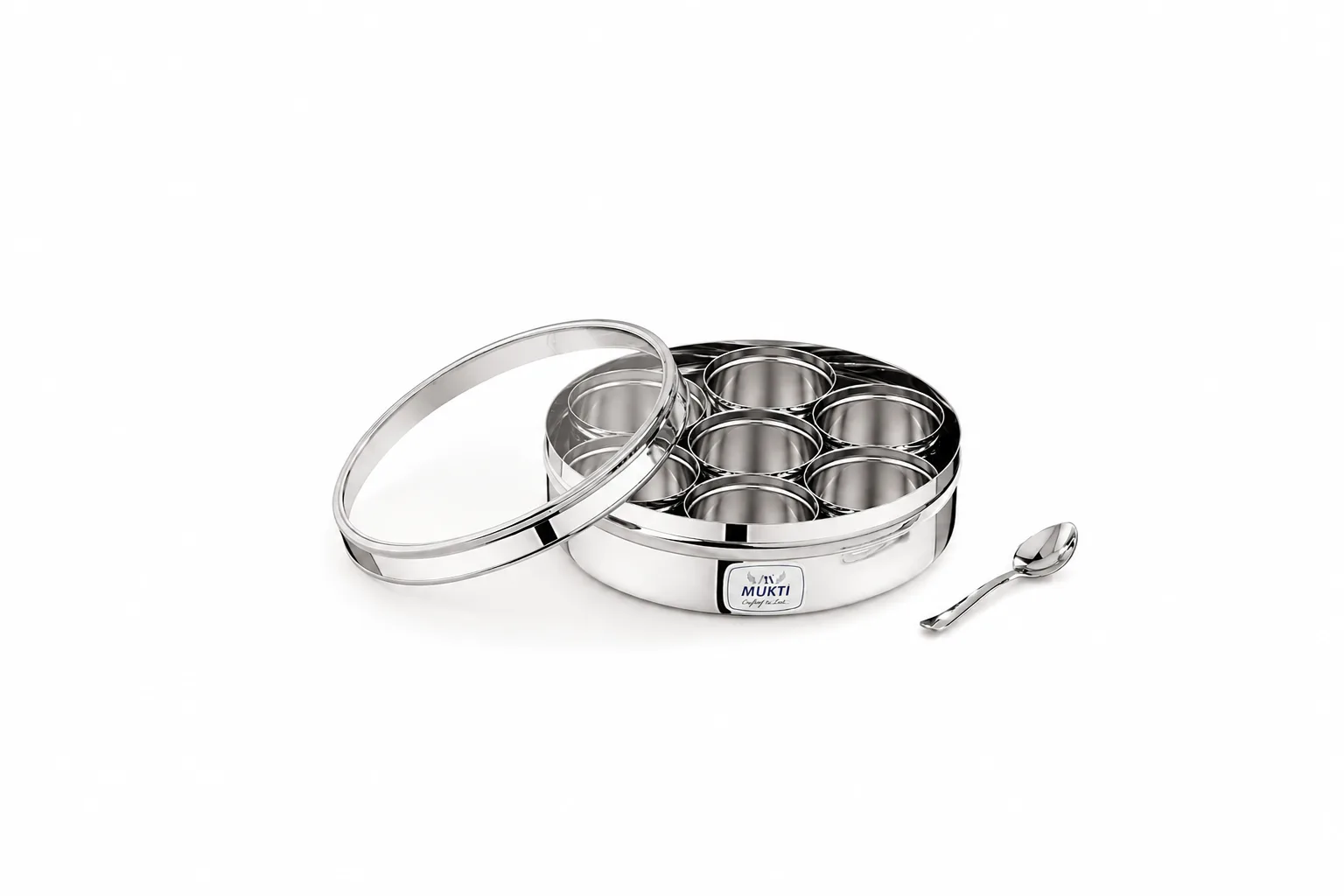 mukti masala box organizer with glass lid
