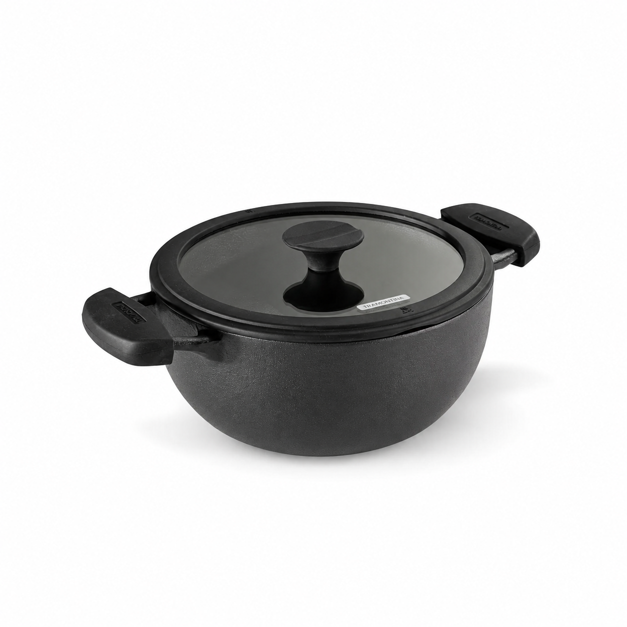 Titanex 26cm Pre-Seasoned Cast Iron Extra Deep Kadai with Heat Resistant Silicone Grip