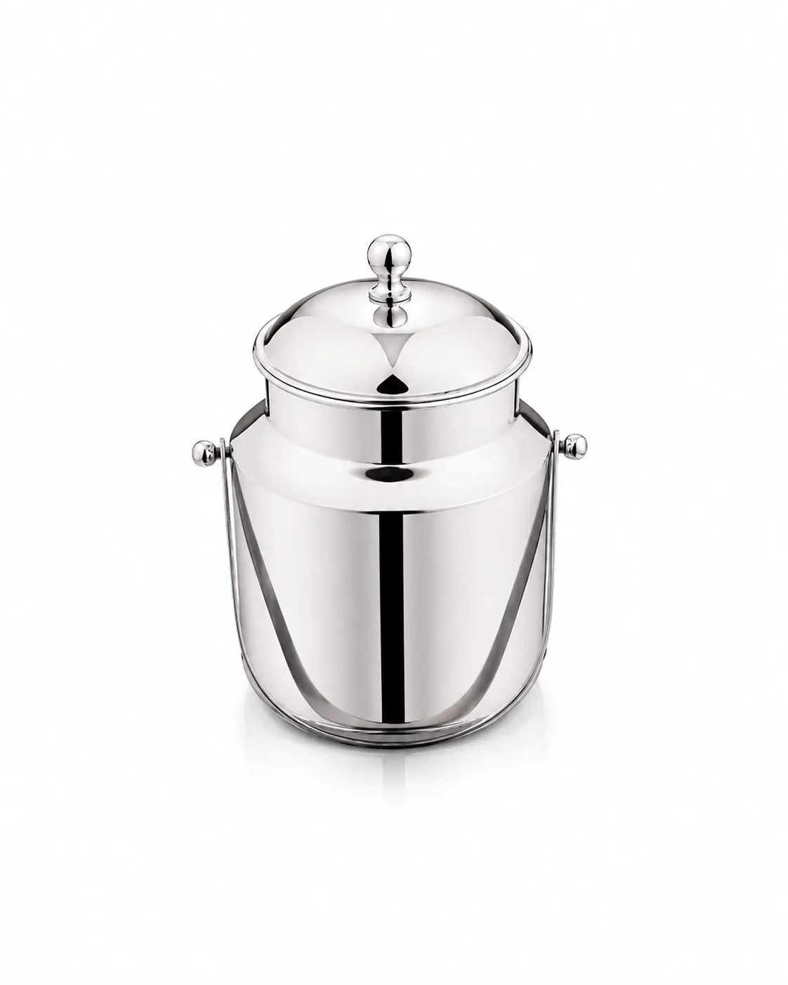 Mukti Stainless Steel  milk, Oil barni \ can | Swiss Can With Handle