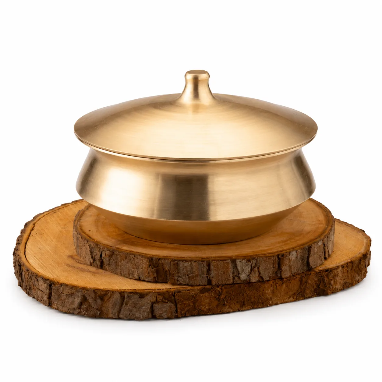 KASHYAM Pure Kansa Handi – Perfect for Both Cooking