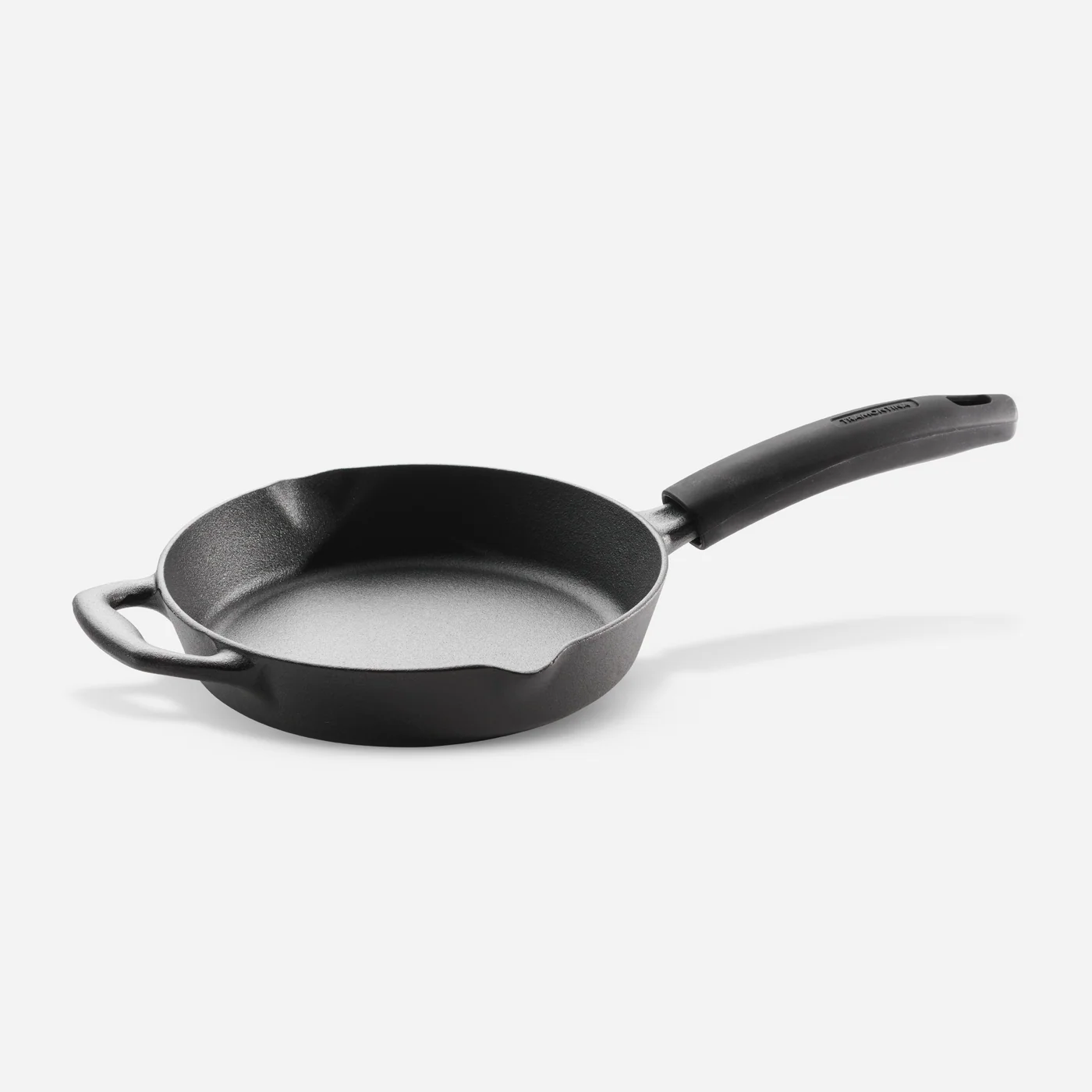 TRAMONTINA Titanex Pre-Seasoned Cast Iron Fry Pan with Heat-Resistant Silicone Grip