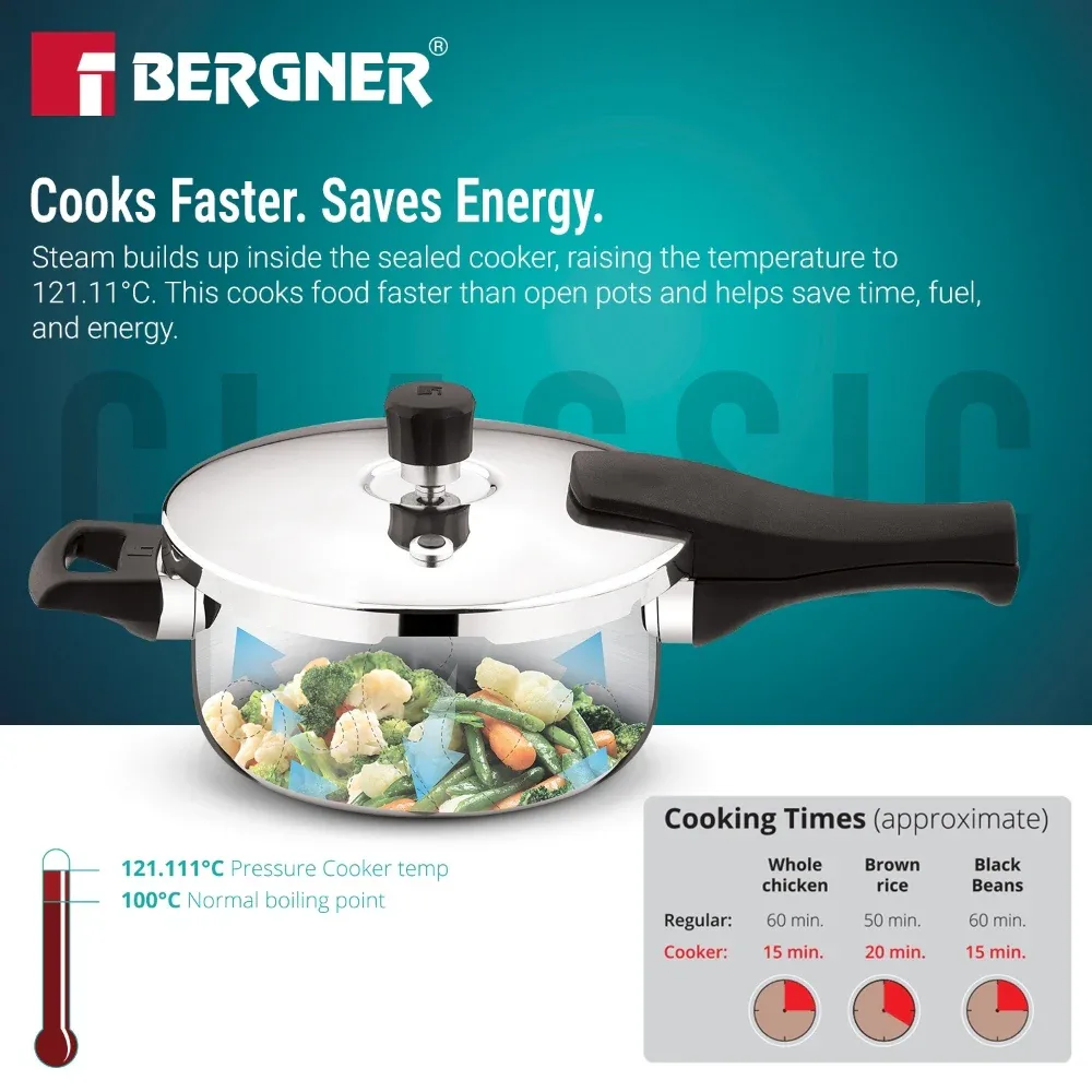 Bergner Argent Classic Triply Pressure Pan — image 4