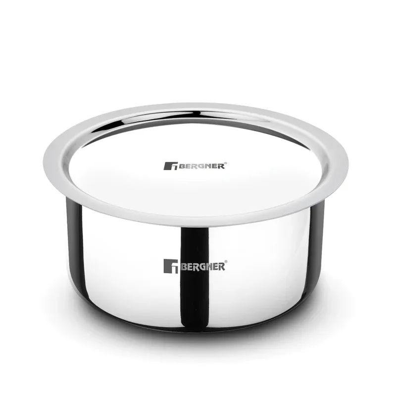 BERGNER Argent Triply Stainless Steel Top With  Lid