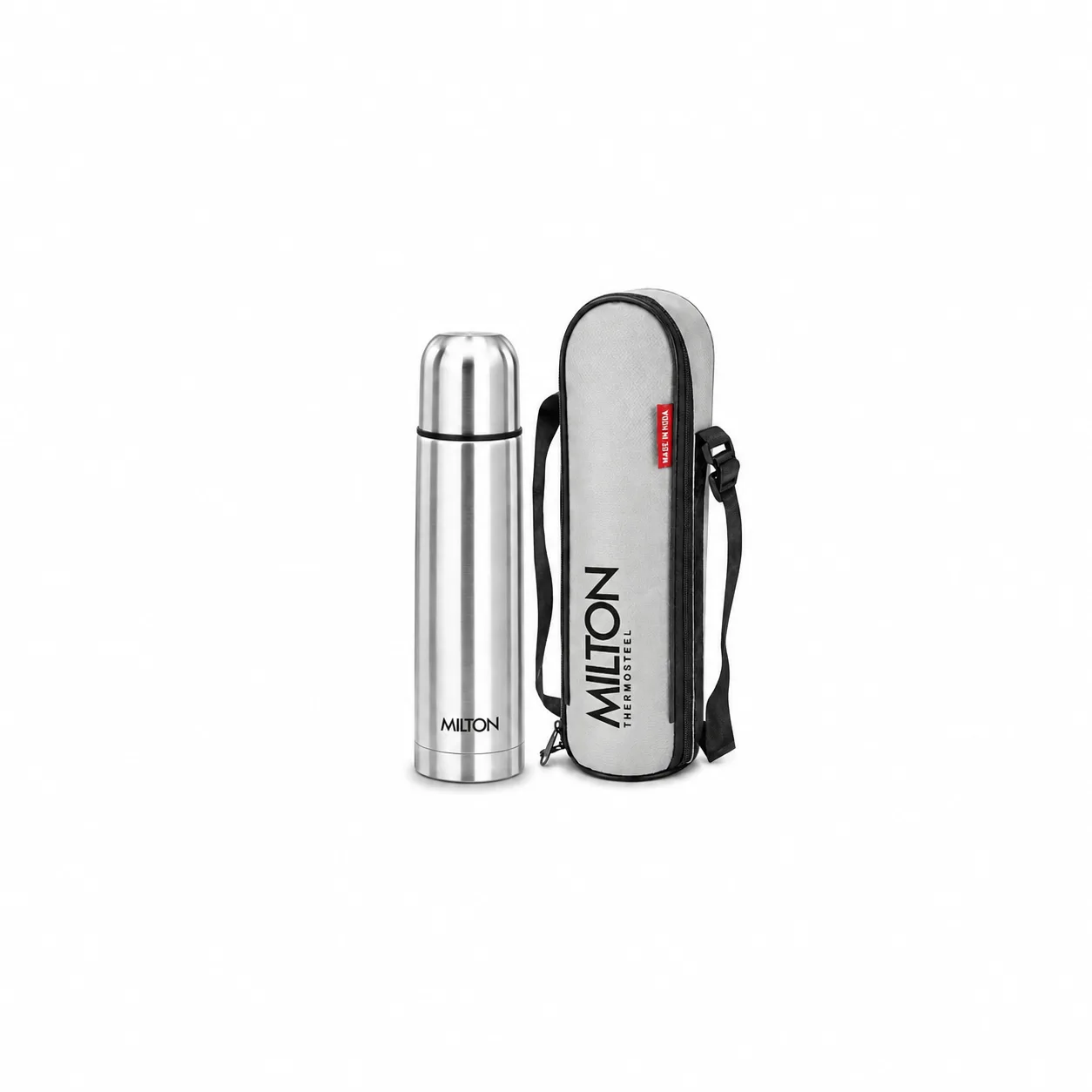 Milton Flip Lid Thermosteel Water Bottle 24 Hr Hot and Cold I Leak Proof Lid with Jacket