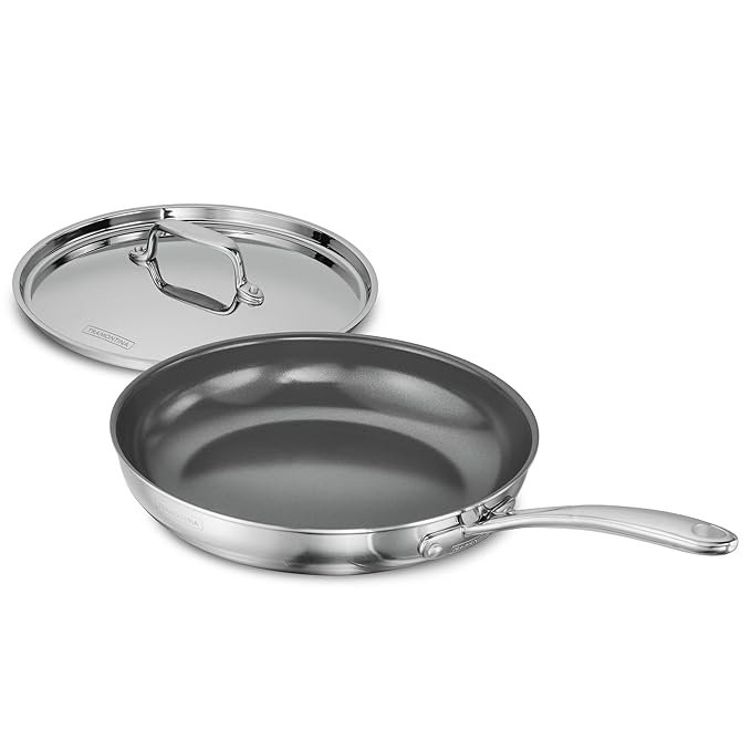 TRAMONTINA Fusao Healthy Triply Ceramic Frypan Ex with Lid | Non Toxic
