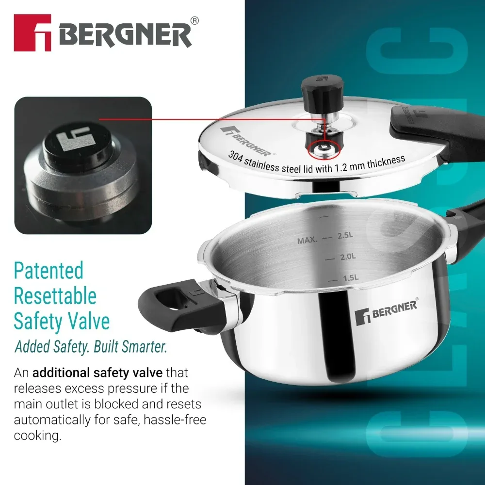 Bergner Argent Classic Triply Pressure Pan — image 2