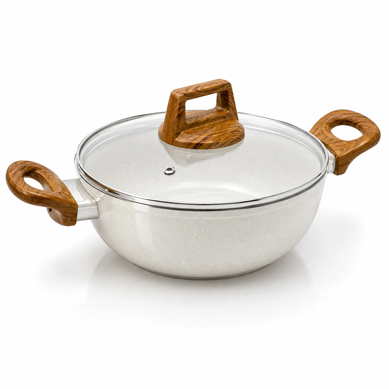 Naturally Cast Aluminum Kadai